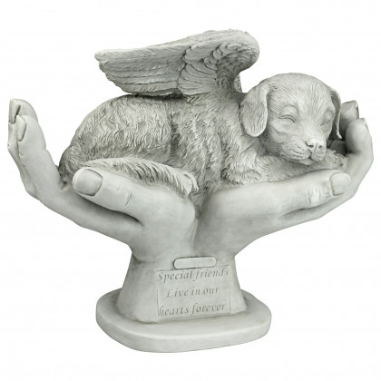 Toscano - In God Hands Dog Memorial Statue