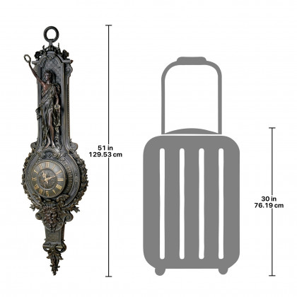 Toscano - La Liberte Grande Palace Sculptural Wall Clock