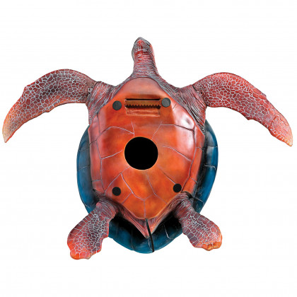 Toscano - Blue Sea Turtle Illuminated Mosaic Glass Wall Sculpture