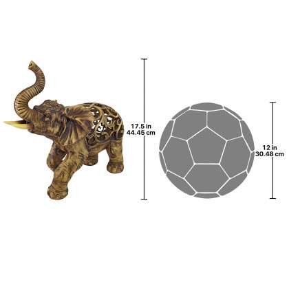 Toscano Jali Elephant Sculpture - Large