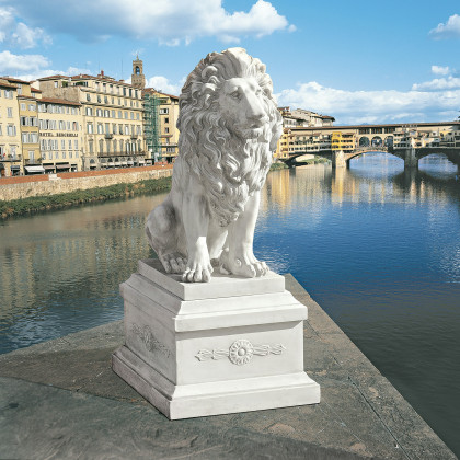 Toscano - Lion of Florence Sentinel Statue