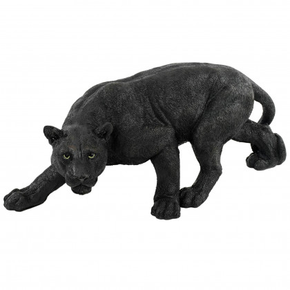 Toscano Shadowed Predator Black Panther Statue - Medium