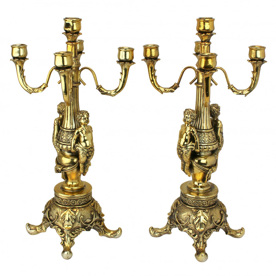 Toscano - Set of 2 Grande Chateau Candelabra