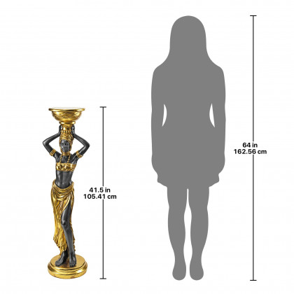 Toscano - Negresse Water Maiden Pedestal
