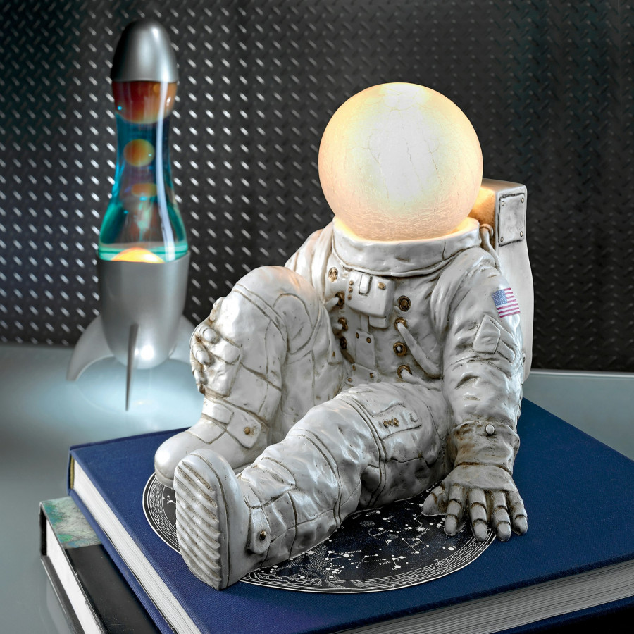 Toscano - Astronaut at Ease Lighted Sculpture
