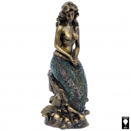Toscano - Ocean Mermaid Illuminated Mosaic Glass Statue