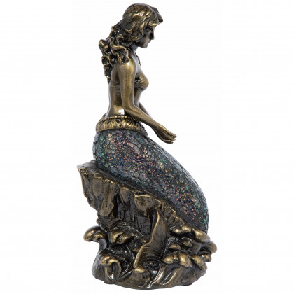 Toscano - Ocean Mermaid Illuminated Mosaic Glass Statue
