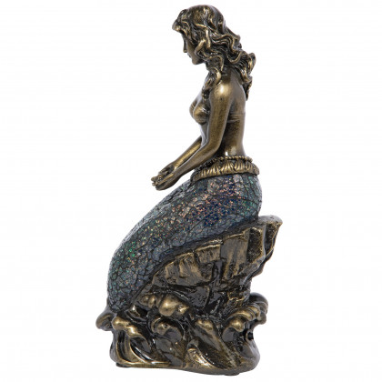 Toscano - Ocean Mermaid Illuminated Mosaic Glass Statue