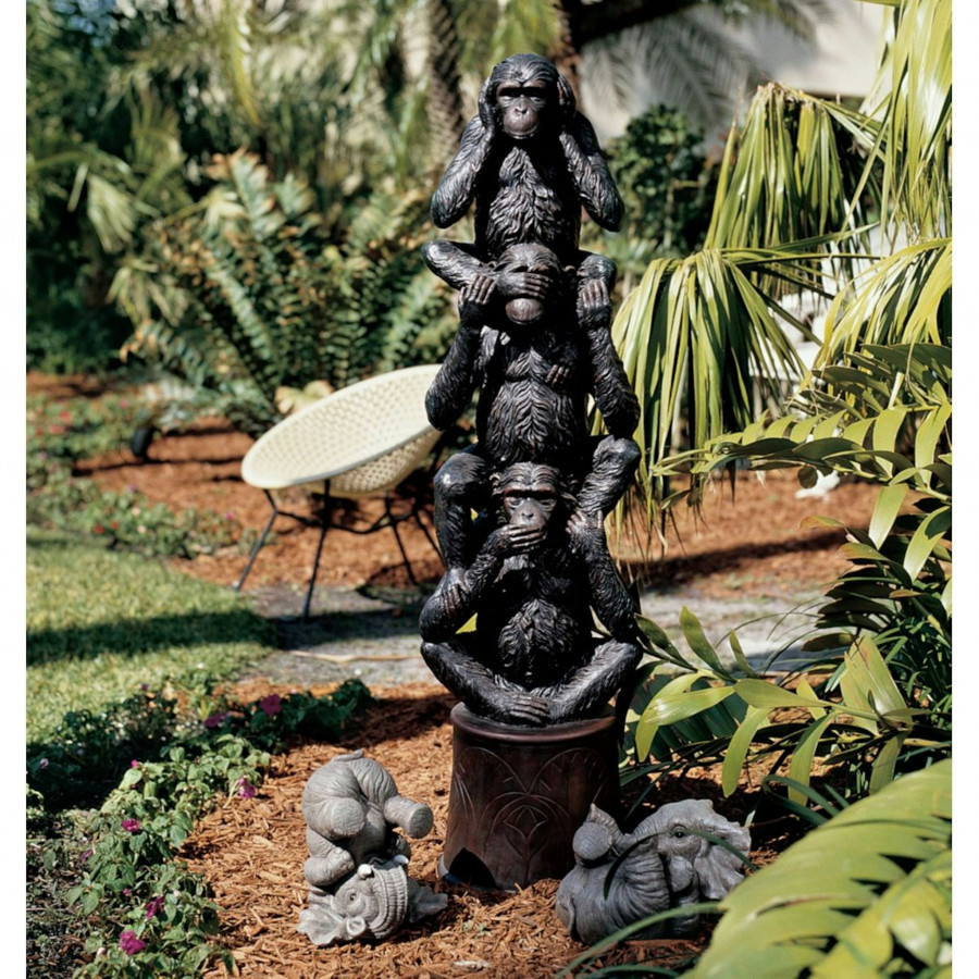 Toscano - Hear No EvilSee No EvilSpeak No Evil Monkey Statue