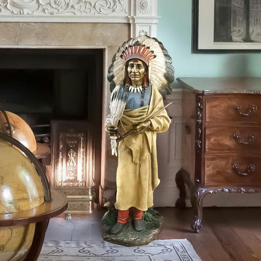 Toscano - Native American Indian Spirit Chief Statue