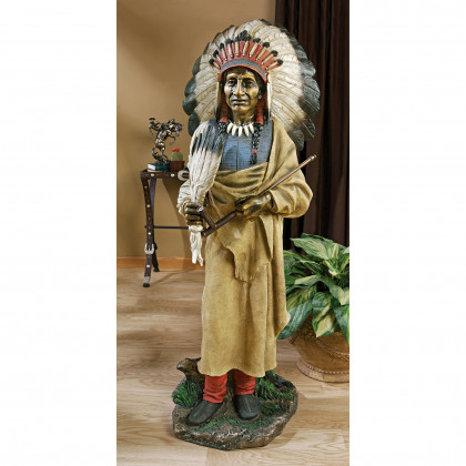 Toscano - Native American Indian Spirit Chief Statue