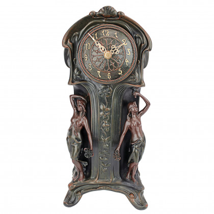 Toscano - Dual Maiden Art Nouveau Mantelpiece Clock
