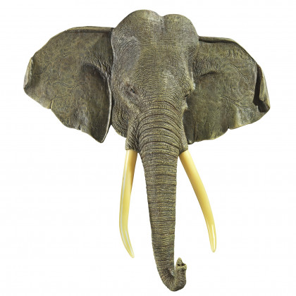 Toscano - Herd Chieftain Elephant Illuminated Wall Sculpture