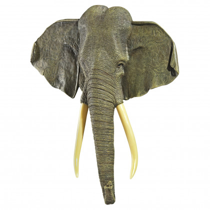 Toscano - Herd Chieftain Elephant Illuminated Wall Sculpture