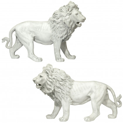 Toscano - Regal Lion Sentinels of Grisham Manor Statue Right and Left Set