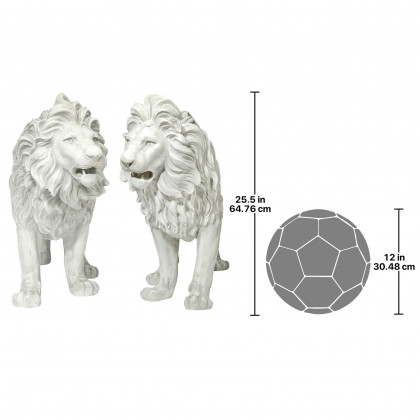 Toscano - Regal Lion Sentinels of Grisham Manor Statue Right and Left Set