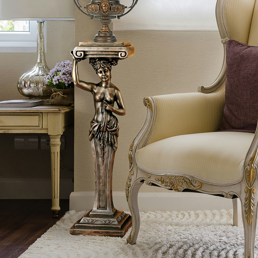 Toscano - French Provincial Caryatid Pedestal