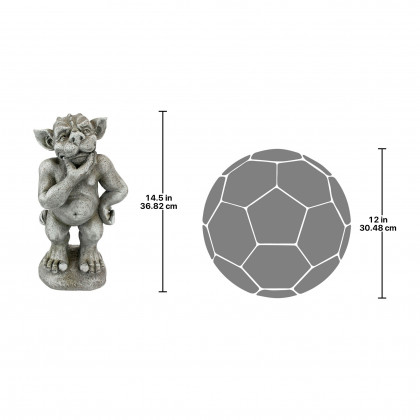 Toscano - Plato the Ponderer Gothic Gargoyle Imp Statue