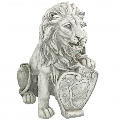 Toscano Roaring Beasts of Castello di Rocca Lion Sentinel Statue - Left Paw Up