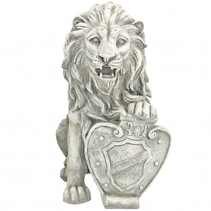 Toscano Roaring Beasts of Castello di Rocca Lion Sentinel Statue - Left Paw Up