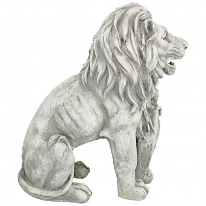 Toscano Roaring Beasts of Castello di Rocca Lion Sentinel Statue - Left Paw Up