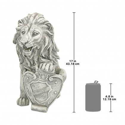 Toscano Roaring Beasts of Castello di Rocca Lion Sentinel Statue - Left Paw Up