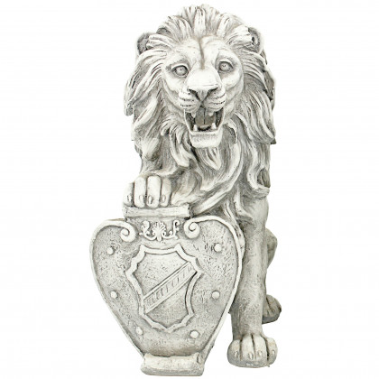 Toscano Roaring Beasts of Castello di Rocca Lion Sentinel Statue - Right Paw Up