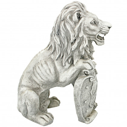 Toscano Roaring Beasts of Castello di Rocca Lion Sentinel Statue - Right Paw Up