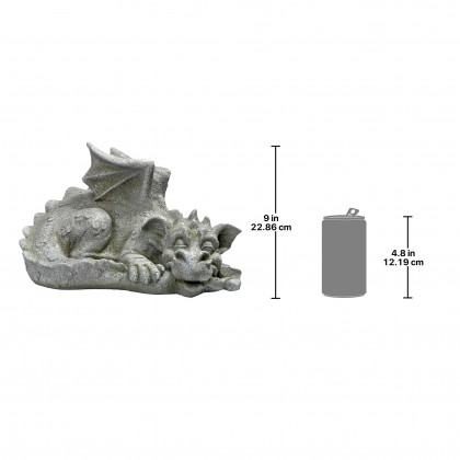 Toscano Blushing Babel the Bashful Dragon Statue - Medium