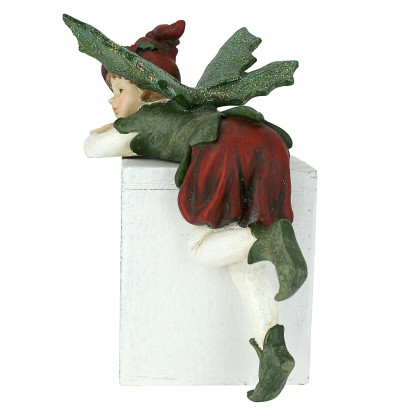 Toscano Santa Christmas Elves Shelf Sitter Statue - Elijah