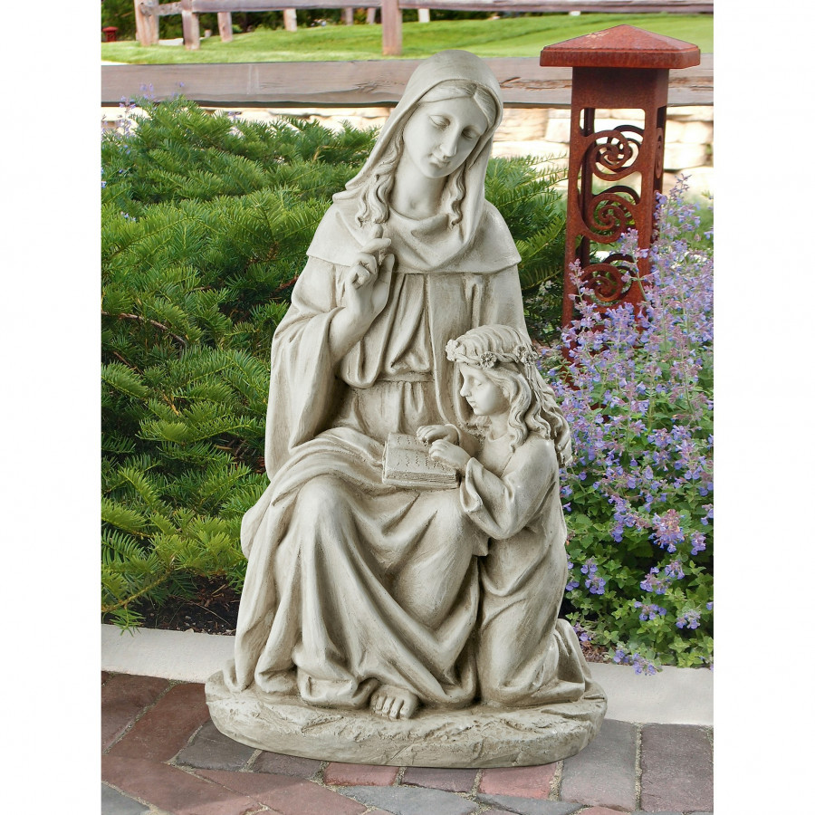 Toscano - Saint Anne with the Young MaryMother of Jesus Statue