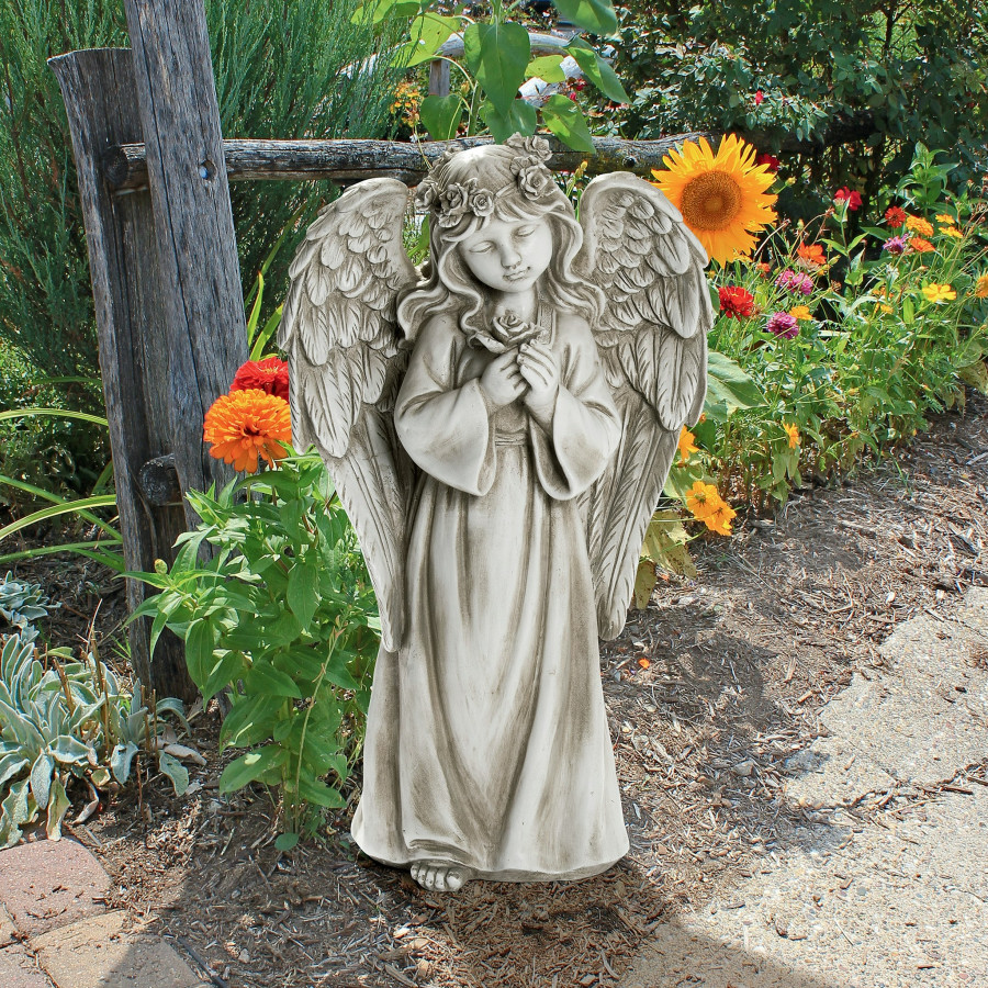 Toscano - Divine Messenger Memorial Garden Angel Statue
