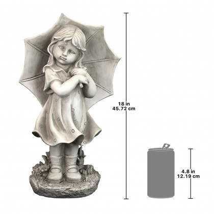 Toscano - Sun Shower Susanna Umbrella Girl Statue