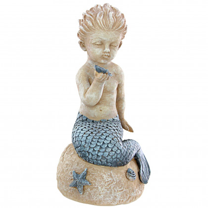 Toscano - Jewels of the Deep Merman Boy Statue
