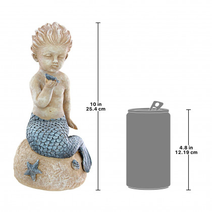 Toscano - Jewels of the Deep Merman Boy Statue