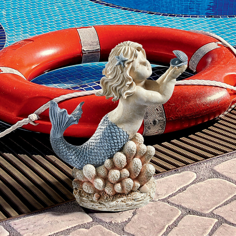 Toscano - Gifts from the Sea Mermaid with Shell Statue