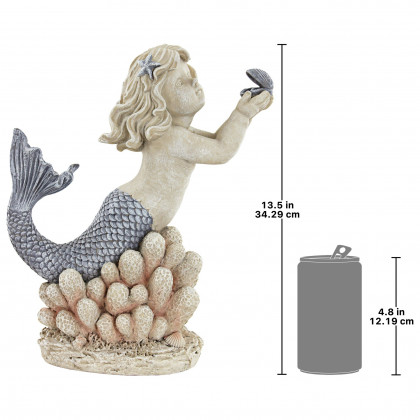 Toscano - Gifts from the Sea Mermaid with Shell Statue