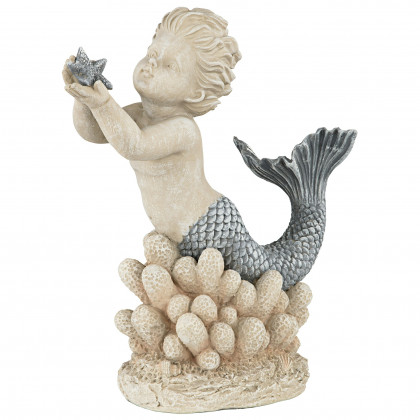 Toscano - Gifts from the Sea Merboy with Starfish Statue
