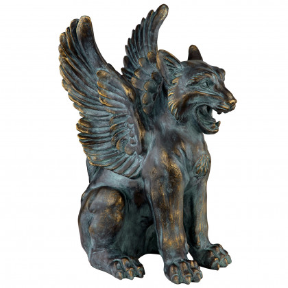 Toscano - Caesar’s Griffin Winged Lion Statue