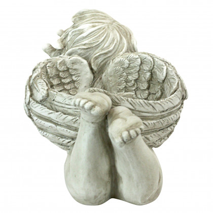 Toscano - God Messenger Cherub with Bird Angel Statue