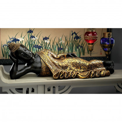 Toscano - The Golden Kiss Reclining Buddha Statue