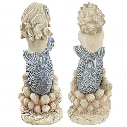 Toscano - Set of 2 Gifts from the Sea Mermaid and Merboy Statues