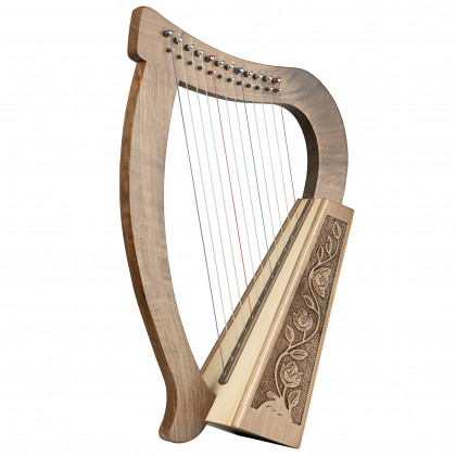 Toscano Celtic 12 String Tara Harp - Walnut