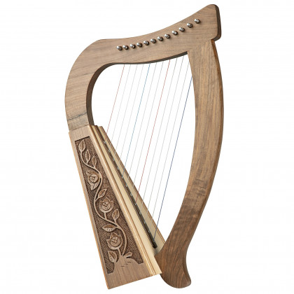 Toscano Celtic 12 String Tara Harp - Walnut