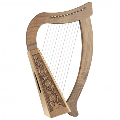 Toscano Celtic 12 String Tara Harp - Walnut