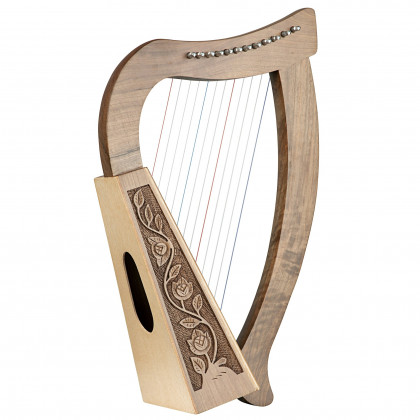 Toscano Celtic 12 String Tara Harp - Walnut