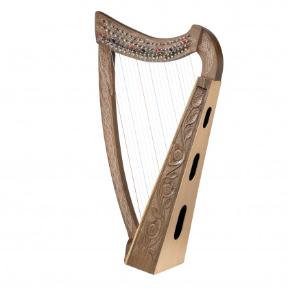 Toscano Celtic 22 String Heather Harp - Walnut