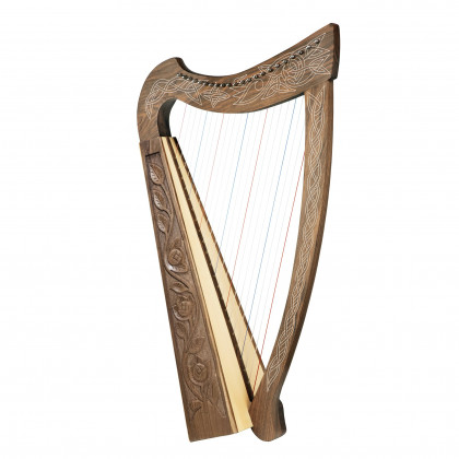 Toscano Celtic 22 String Heather Harp - Walnut
