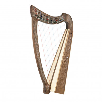 Toscano Celtic 22 String Heather Harp - Walnut
