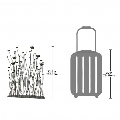 Toscano - Prairie Grasses Metal Statue
